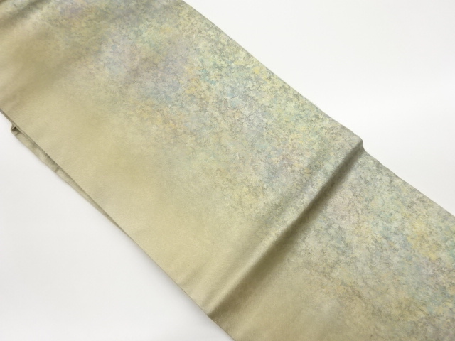 引箔霞模様織出し名古屋帯